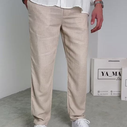 men-linen-trousers-solid-casual-pants
