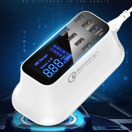 Quick Charge 3.0 Smart USB Charging Station accessory, fast usb charger hub, smart charging dock, quick charge 3.0 multi-port station, universal usb charging hub, desktop fast charger, smart gadget accessory, efficient charging solution