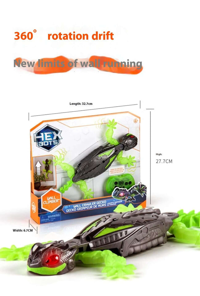 Remote Control Wall Climbing Car Intelligent Electric Gecko LED lights