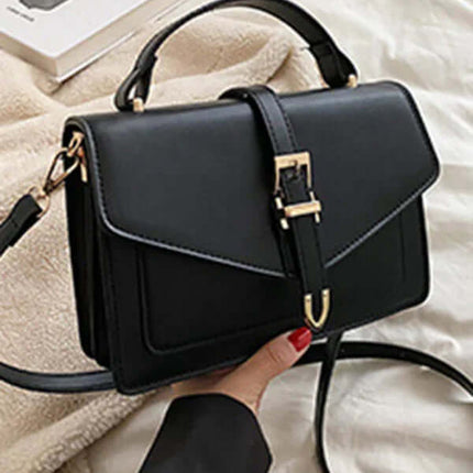 Retro Small Square Shoulder Crossbody Bag for Women front view