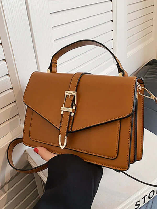 Retro Small Square Shoulder Crossbody Bag for Women full display