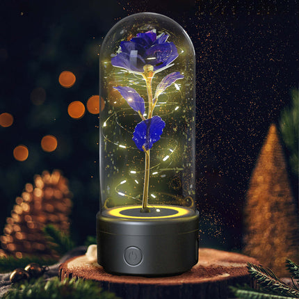 Romantic Rose LED Flower Lamp Bluetooth Speaker festival decoration