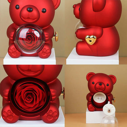 Rotating Bear Gift Box valentines day present.
