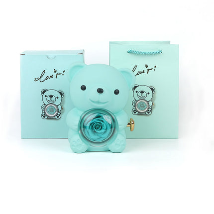 Rotating Bear Gift Box decorative keepsake.