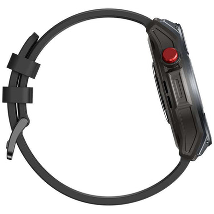 Rugged Outdoor GPS Smart Watch 1.43 inch Screen side view showcasing design and features.