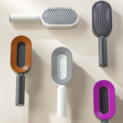 Self Cleaning Hair Brush One-key Airbag Massage Comb pain-free brushing.