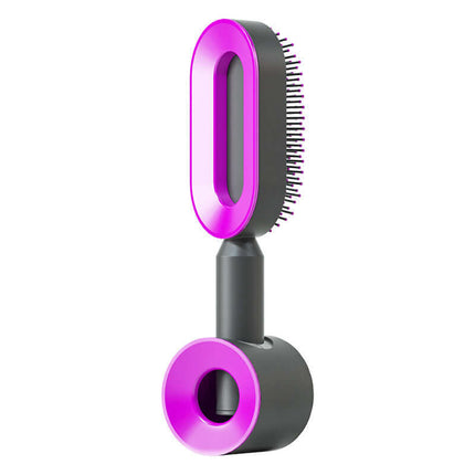 Self Cleaning Hair Brush One-key Airbag Massage Comb no-pull design.