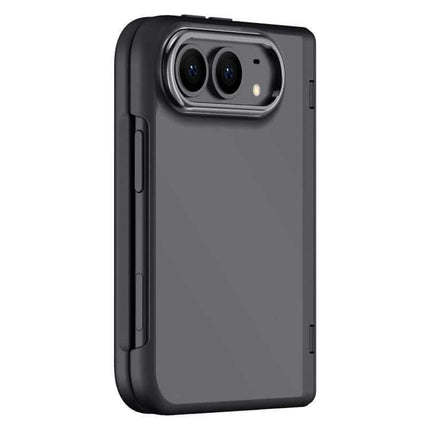 Shield Series HD Film Matte iPhone Duo Phone Case shown from the back, highlighting dual camera cutouts and sleek matte design.