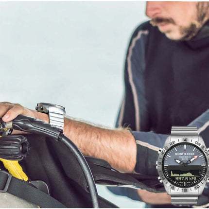 Smart Business Waterproof Stainless Steel Watch stainless strap