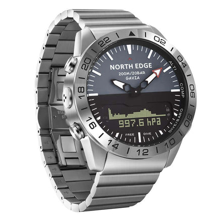 Smart Business Waterproof Stainless Steel Watch display screen