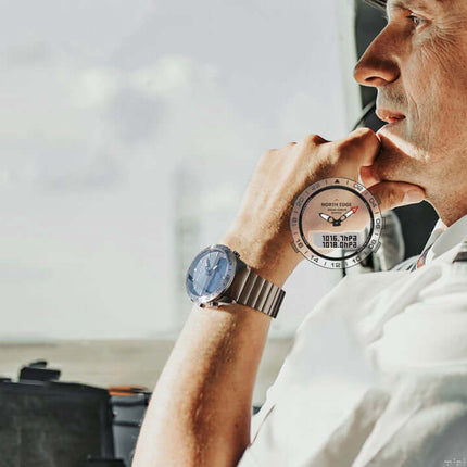 Smart Business Waterproof Stainless Steel Watch side profile