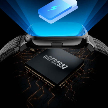 Smart Pedometer Watch Temperature Activity Tracker display screen