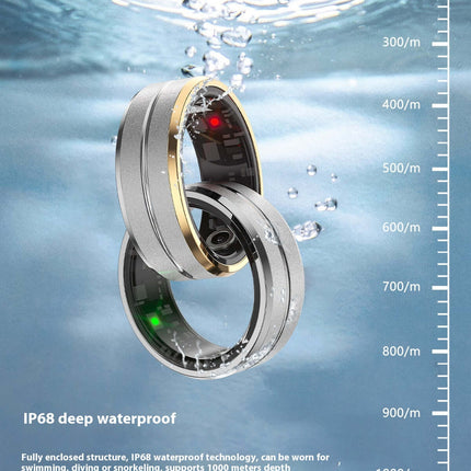 Smart Ring Men Women Heart Rate Blood Oxygen Monitor US size 12 perimeter 67.2mm.