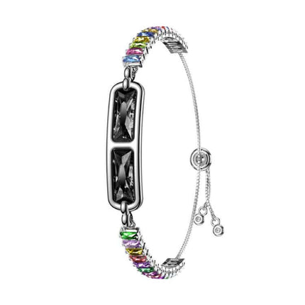 Smart Screenless Bracelet With Heart Rate Monitor sleek back housing showing green optical sensor