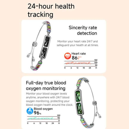 Smart Screenless Bracelet With Heart Rate Monitor RWFIT application family care data sync view