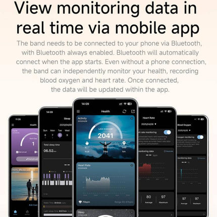 Smart Screenless Bracelet With Heart Rate Monitor secure wrist clasp fastener installation configuration