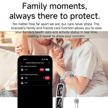 Smart Screenless Bracelet With Heart Rate Monitor remote gesture photo capture smartphone alignment look