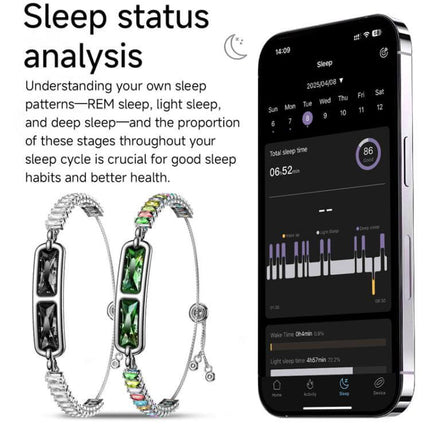 Smart Screenless Bracelet With Heart Rate Monitor multi sport diagnostic training active state view