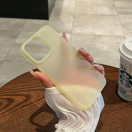 Soft Matte Candy Phone Case for iPhone raised camera edge
