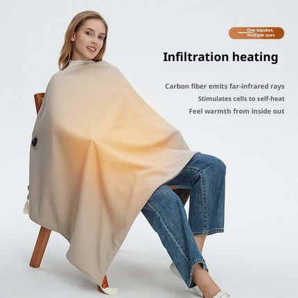 Soft Warm Wearable Blanket Shawl Fleece Wrap Comfortable Wrap Design