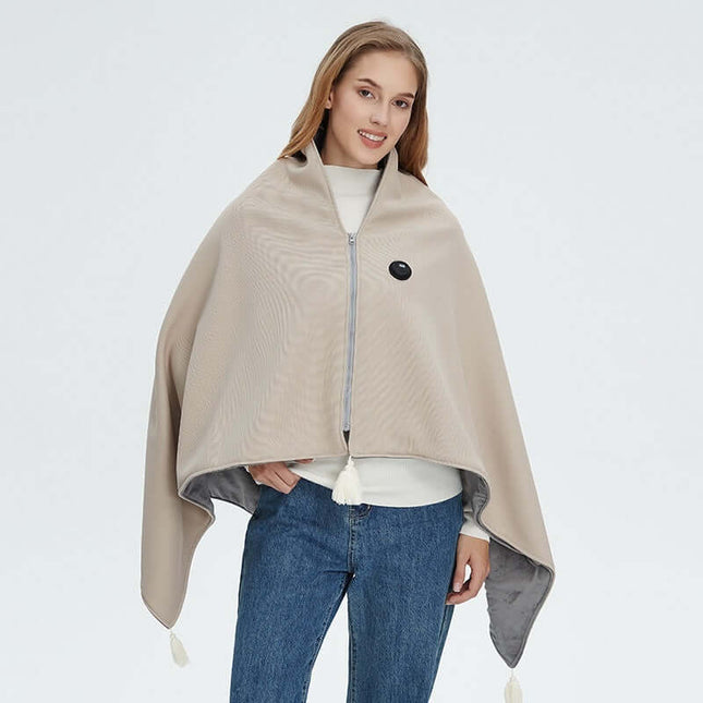 Soft Warm Wearable Blanket Shawl Fleece Wrap Cozy Home Accessory