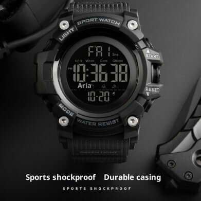 Sport Camouflage Electronic Outdoor Wristwatch side view
