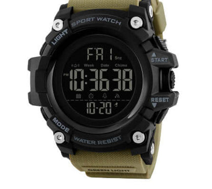 Sport Camouflage Electronic Outdoor Wristwatch blue color