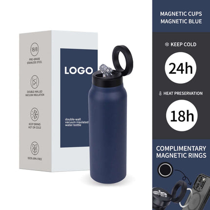 Stainless Steel Magnetic Water Bottle double wall insulation.