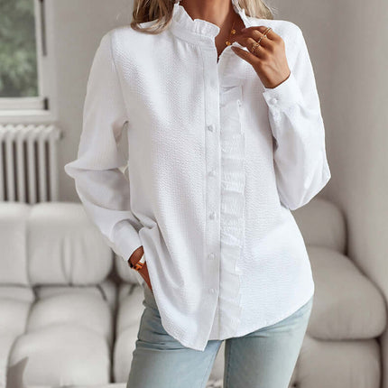 Striped Long Sleeve Shirt casual elegant fashion.
