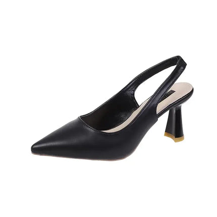 Pointed Toe Breathable Stiletto Sandals for Women secure slip-on fit display