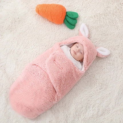 Super Soft Baby Sleeping Bag Fluffy Fleece Swaddle beautiful calming grey color variation optimized for modern infant nurseries.