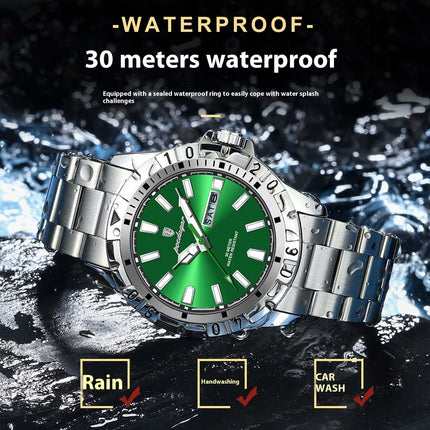 Swiss Waterproof Luminous Men’s Fashion Watch steel belt