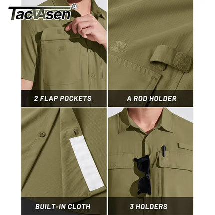 Quick Dry UPF 50+ Outdoor Fishing Hiking Shirt Men fishing performance breathable material