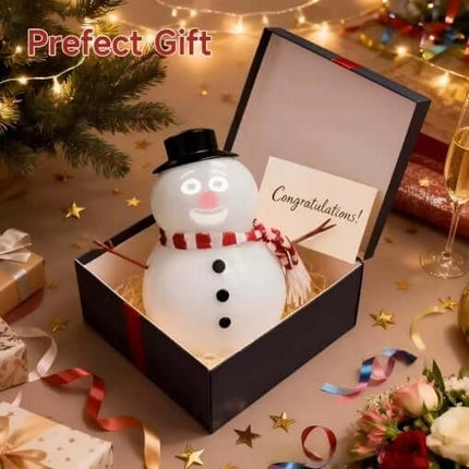 Talking Animated Snowman – Blinking Eyes, Light-Up Display & Playful Voice | Christmas Holiday Table Centerpiece Decoration, animated snowman decoration, talking christmas snowman, light up snowman, festive table centerpiece, holiday home decor, christmas