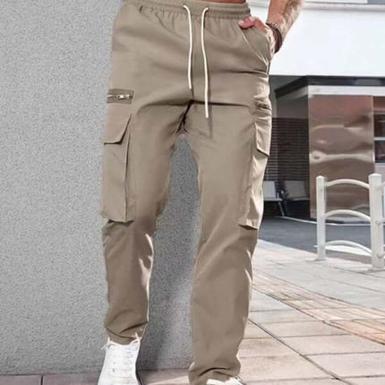Zipper Detail Sports Overalls for Men travel casual outfit
