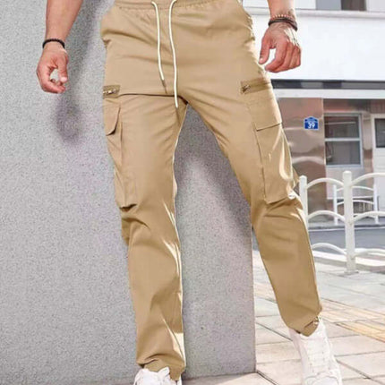 Zipper Detail Sports Overalls for Men casual daily style