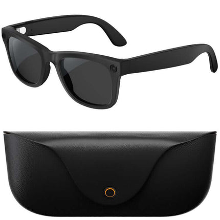 TurboView Ultra HD 8MP AI Smart Video Glasses slim 2000mah portable charging case layout