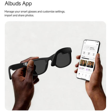 TurboView Ultra HD 8MP AI Smart Video Glasses sleek modern european american fashion style techwear