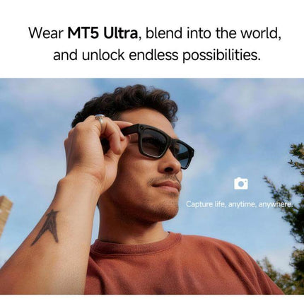 TurboView Ultra HD 8MP AI Smart Video Glasses Lightweight Frame Design