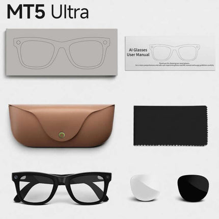 TurboView Ultra HD 8MP AI Smart Video Glasses Everyday Smart Eyewear