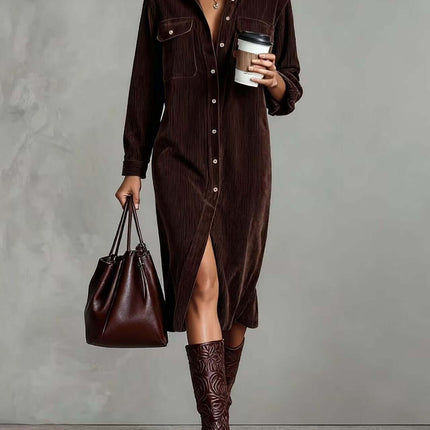 Turn Down Collar Buttons Dress shirt sleeve detail.