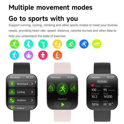 U17 Ultra Thin Curved Screen AMOLED Sports Smart Watch multiple movement modes for running, cycling, and climbing.