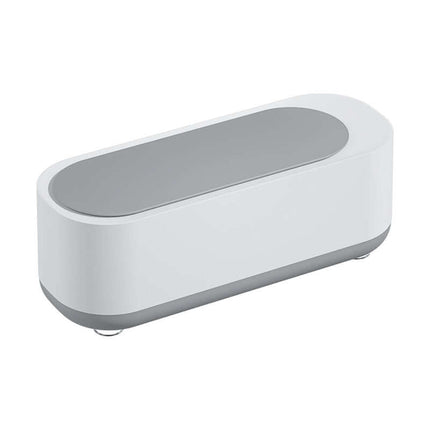 Ultrasonic High Frequency Jewelry and Glasses Cleaner in sleek white design for effective cleaning.