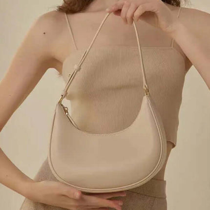 Underarm One Shoulder Vintage Baguette Bag for Women full display