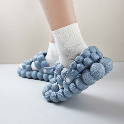 Unisex Thick Sole Bubble Massage Slide Sandals Comfortable Indoor Outdoor Use