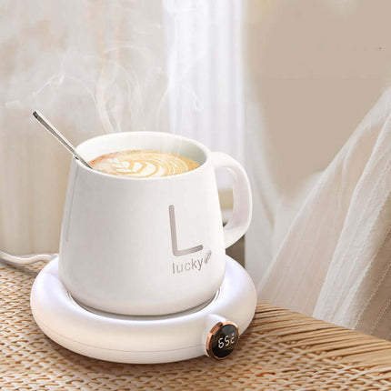 USB Electric Coffee Mug Warmer Heating Coaster compact size close-up