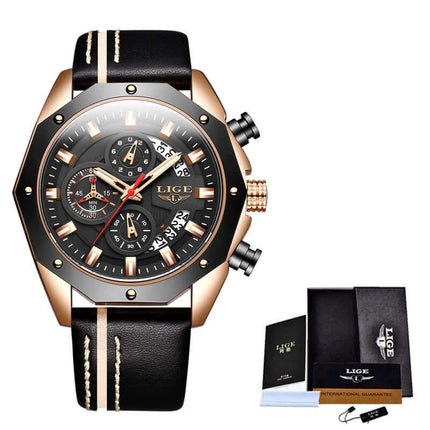 Luxury Sport Chronograph Quartz Watch for Men side profile