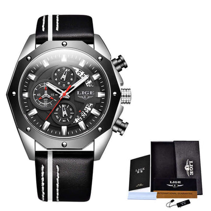 Luxury Sport Chronograph Quartz Watch for Men luminous night display