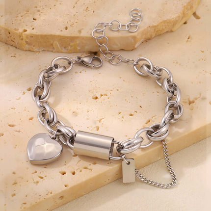 Versatile Titanium Stainless Steel Heart Jewelry stylish beautiful design.