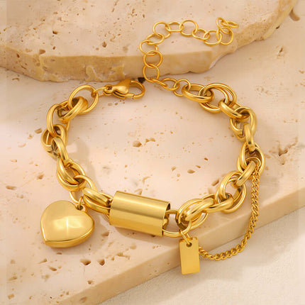 Versatile Titanium Stainless Steel Heart Jewelry women's fashion jewelry.